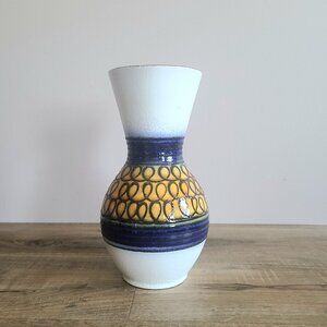 Vintage West Germany 1256-26 1960-1970s vase. Mid century pottery. MCM decor.